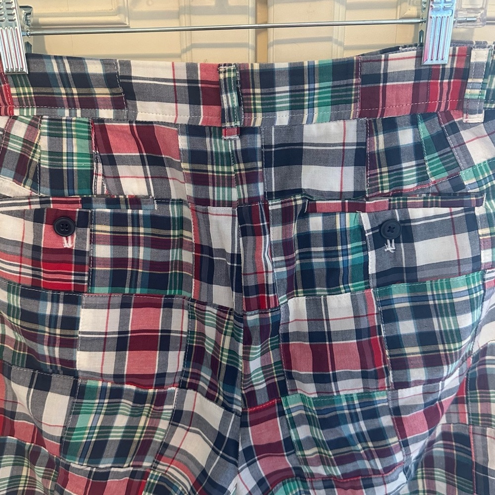 Talbots Madras Plaid Weekend Chino Shorts - Picture 7 of 12